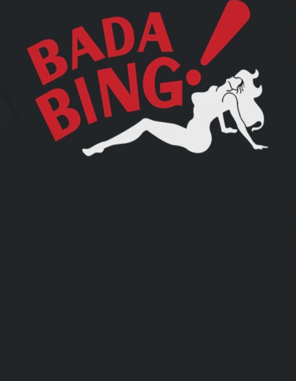 THE SOPRANOS Bada Bing Logo Unisex Tee - BLACK
