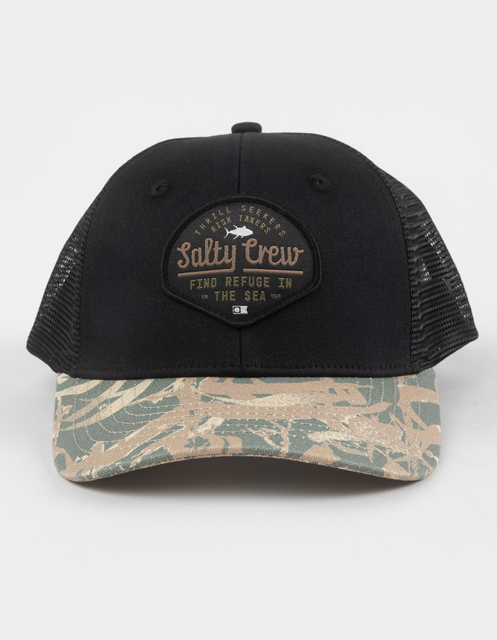SALTY CREW Border Trucker Hat - BLACK COMBO
