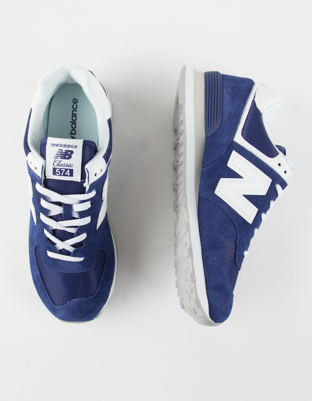 NEW BALANCE 574 Mens Shoes - BLUE/WHT 