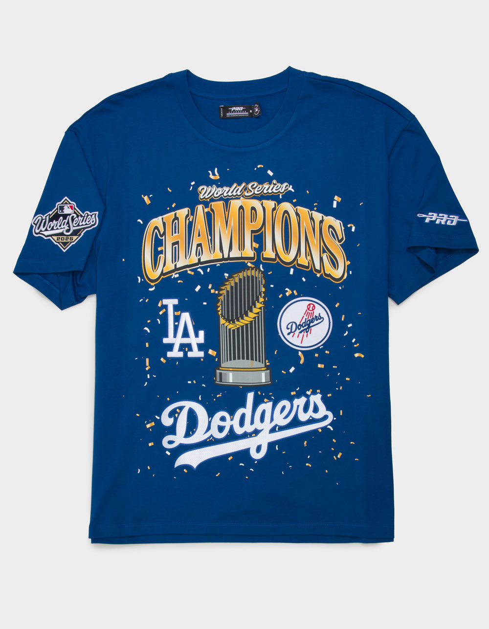 PRO STANDARD Los Angeles Dodgers World Series Champions Mens Tee - BLUE