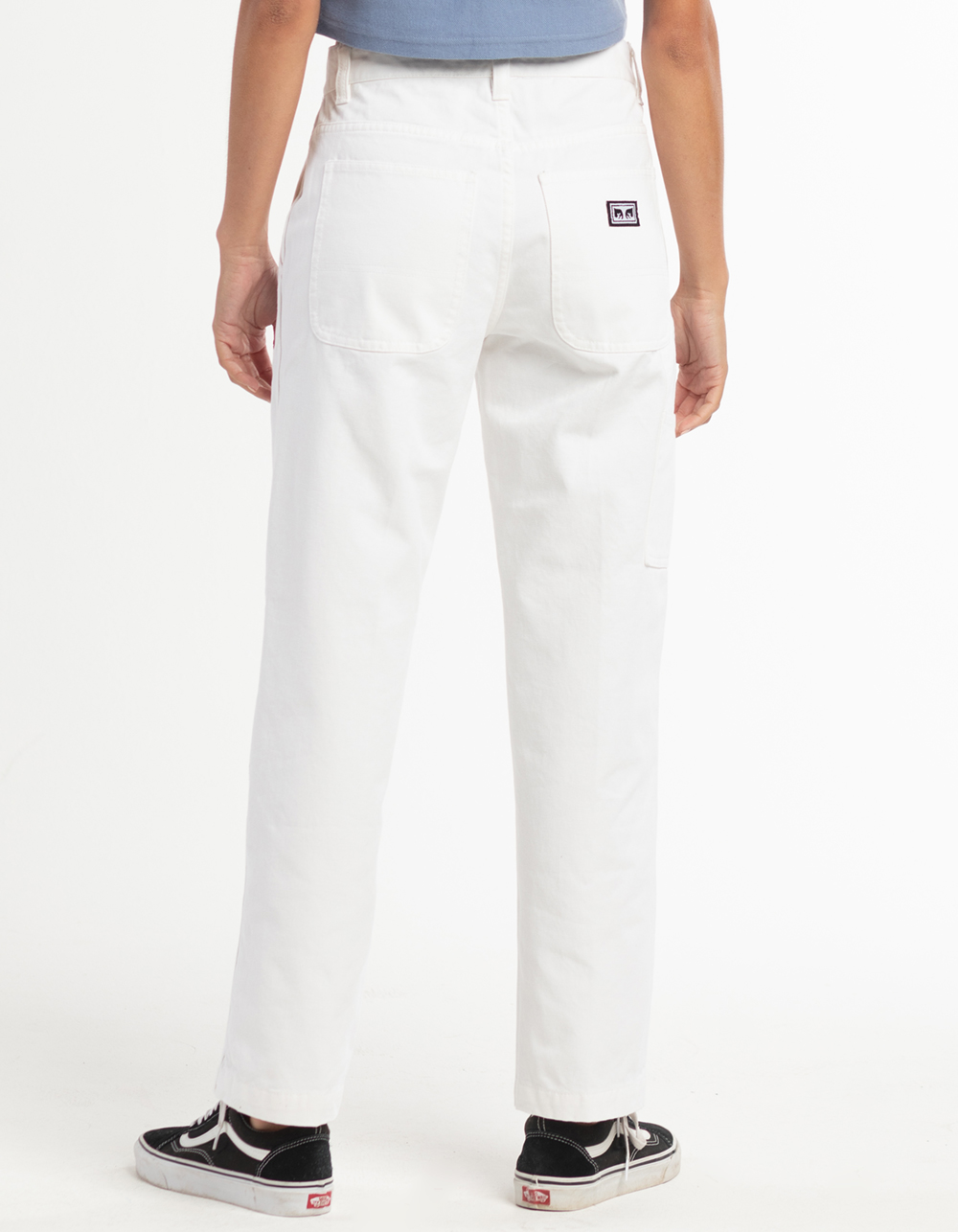 OBEY Hardwork Womens Carpenter Pants WHITE Tillys