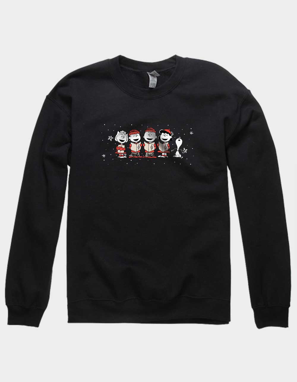 PEANUTS Christmas Carol Unisex Crewneck Sweatshirt - BLACK