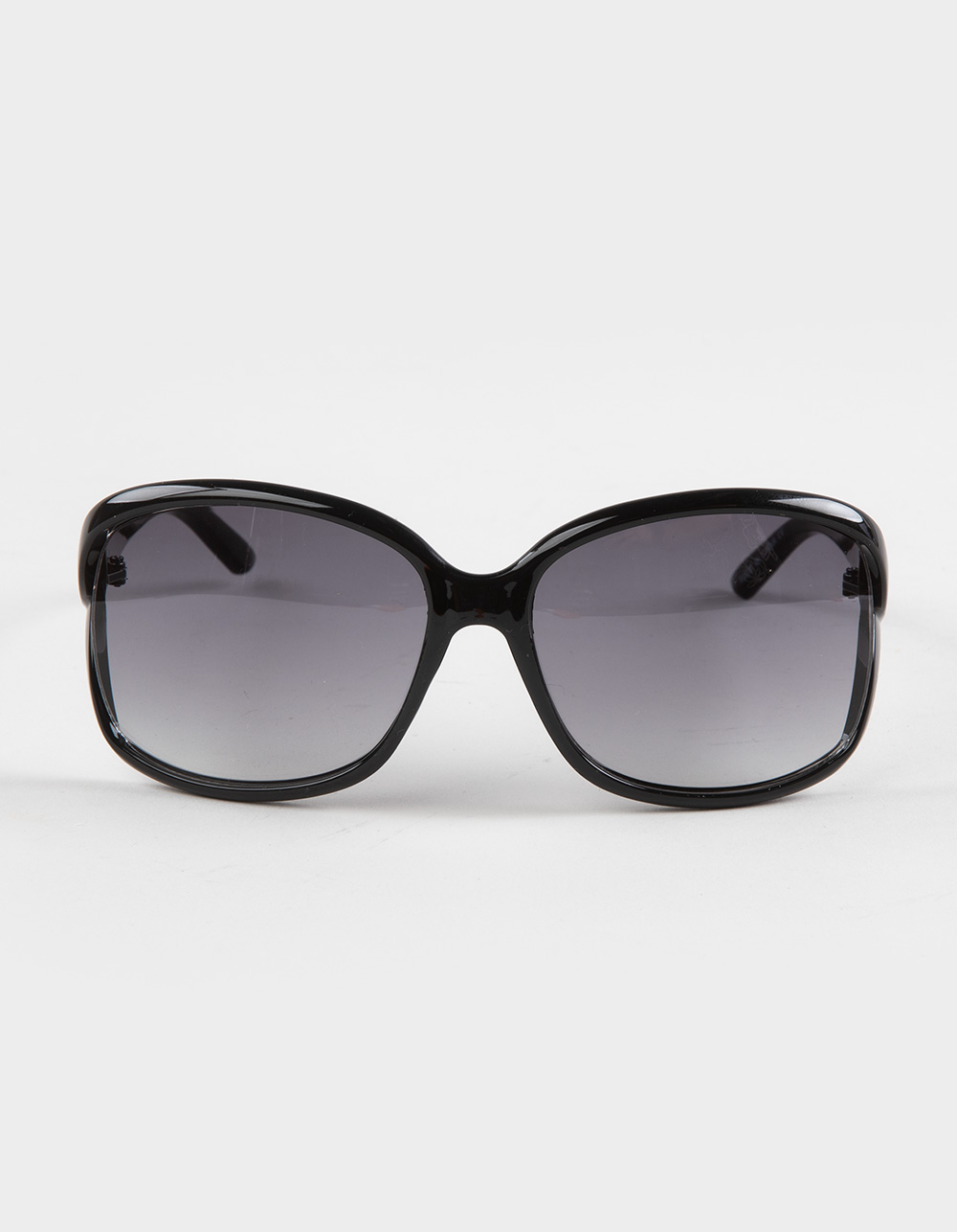 RSQ Oversized Round Plastic Sunglasses - BLACK