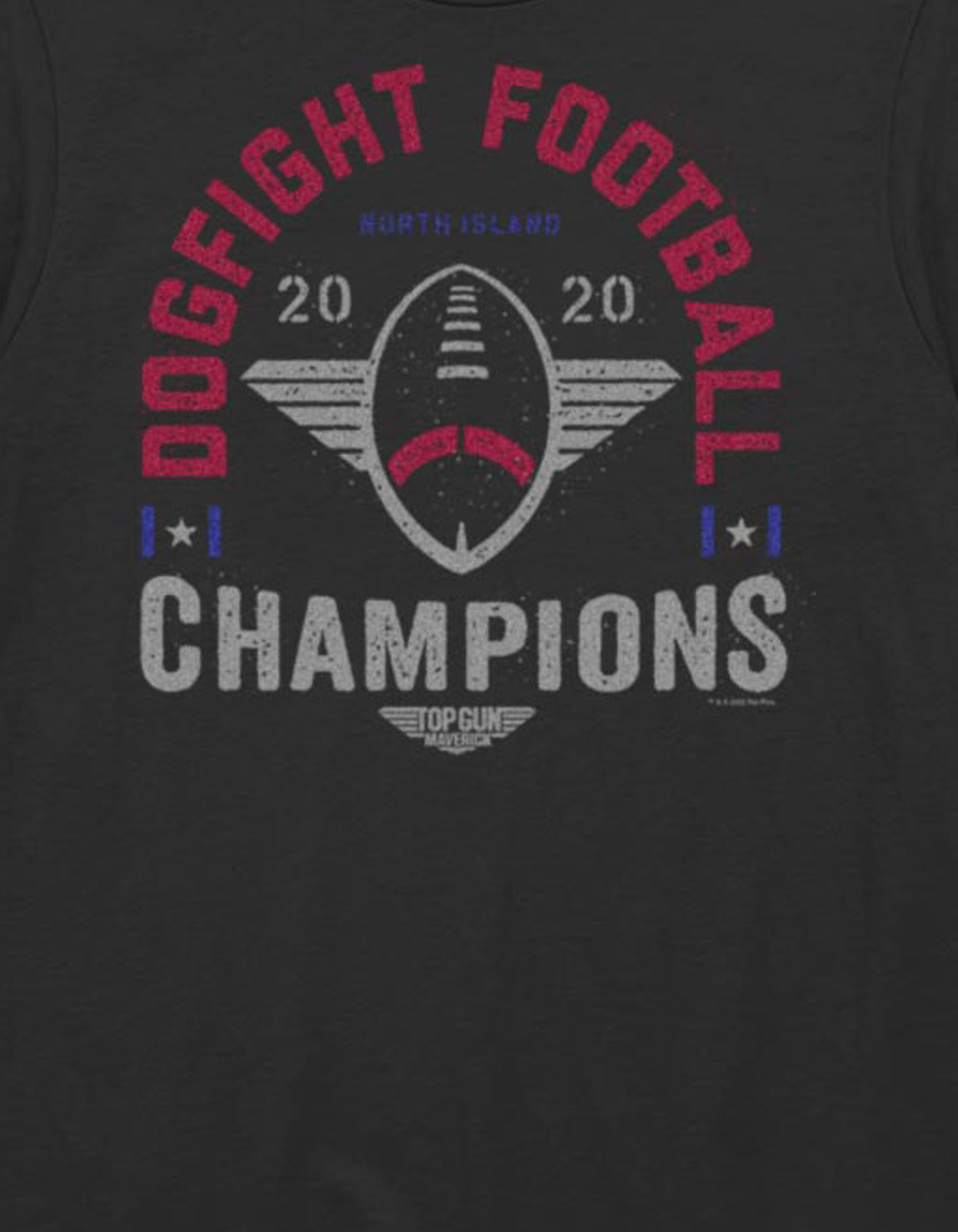 TOP GUN Dogfight Football League Tee BLACK Tillys
