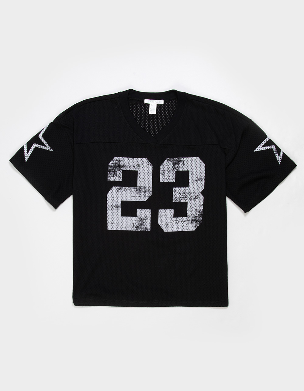FULL TILT 23 Star Girls Mesh Tee  - BLACK