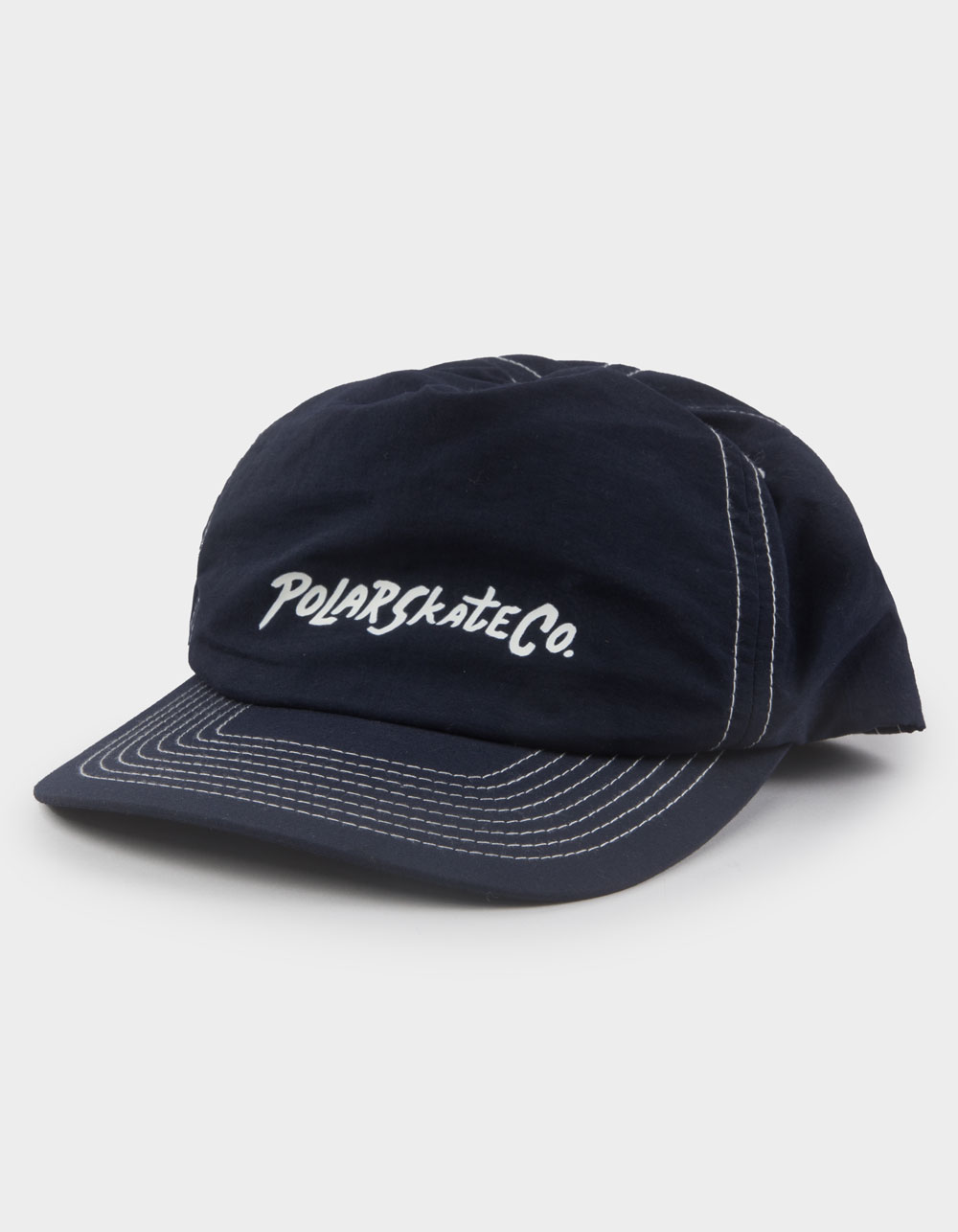 POLAR SKATE CO. Surf Logo Earl Snapback Hat - NAVY