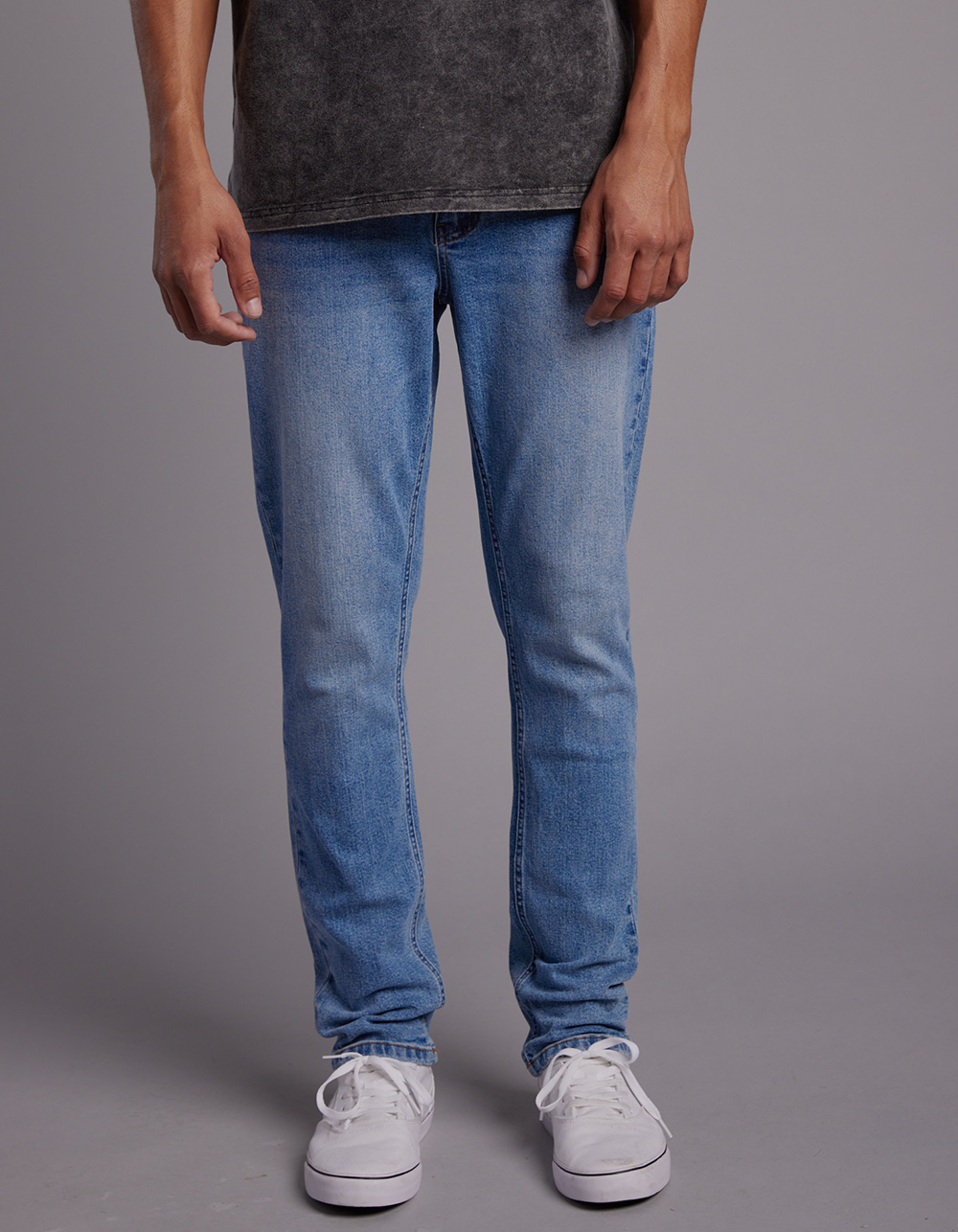 RSQ Mens Relaxed Taper Medium Tint Denim Jeans - MEDIUM WASH