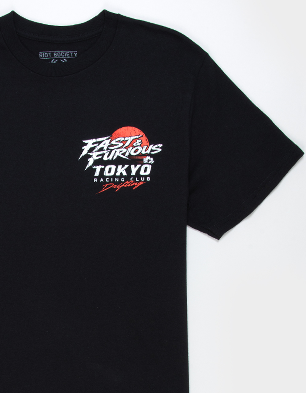 RIOT SOCIETY Fast & Furious Tokyo Racing Club Mens Tee - BLACK