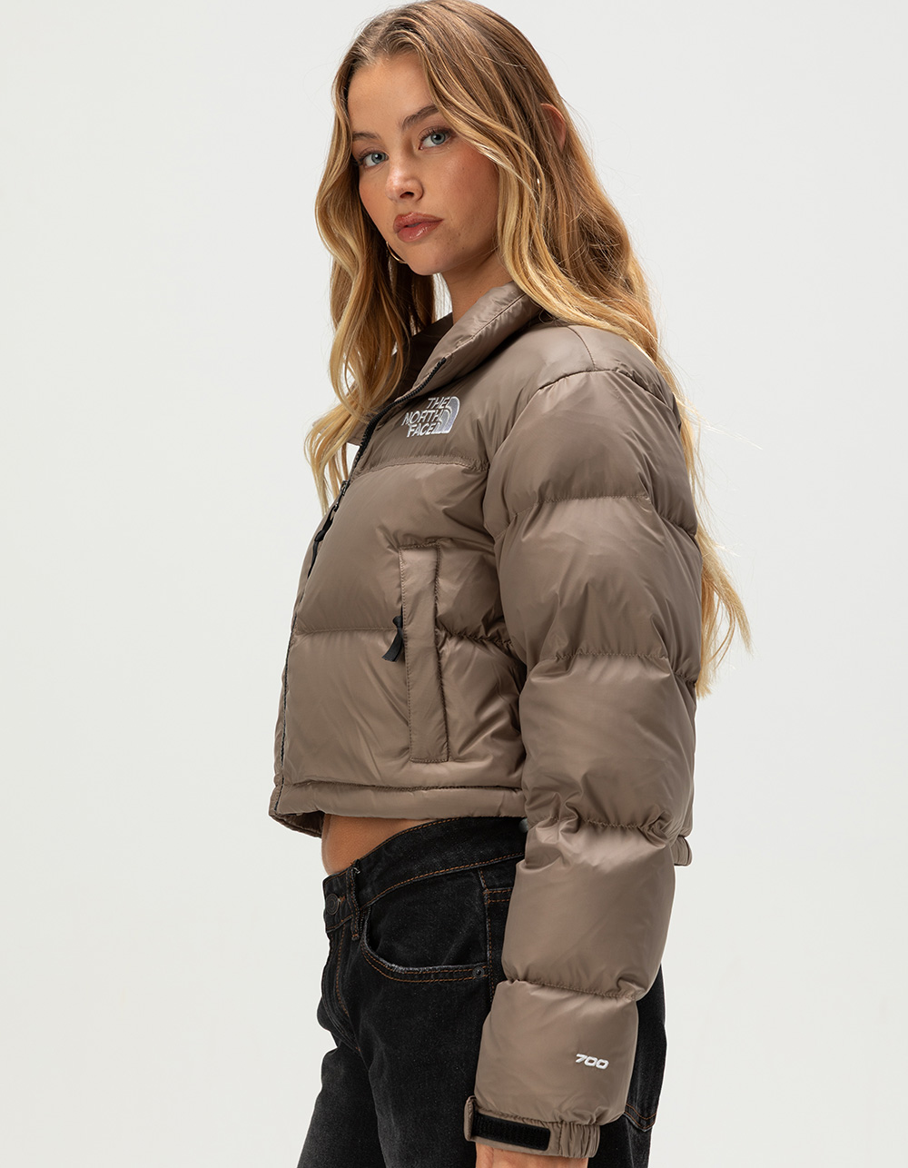 THE NORTH FACE Nuptse Womens Short Jacket - MOCHA