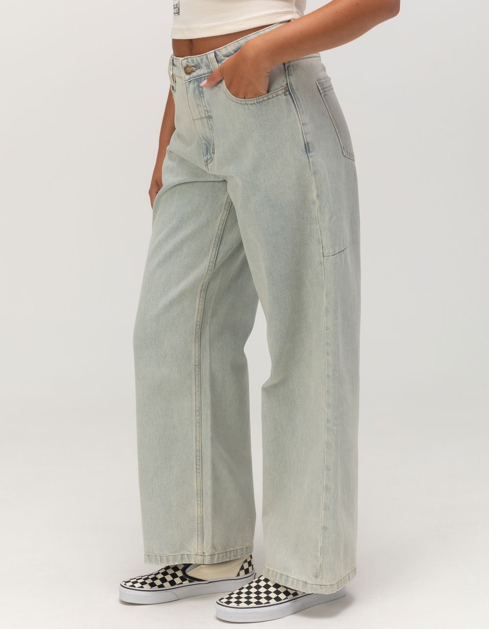 THRILLS Billie Low Womens Jeans - LIGHT WASH