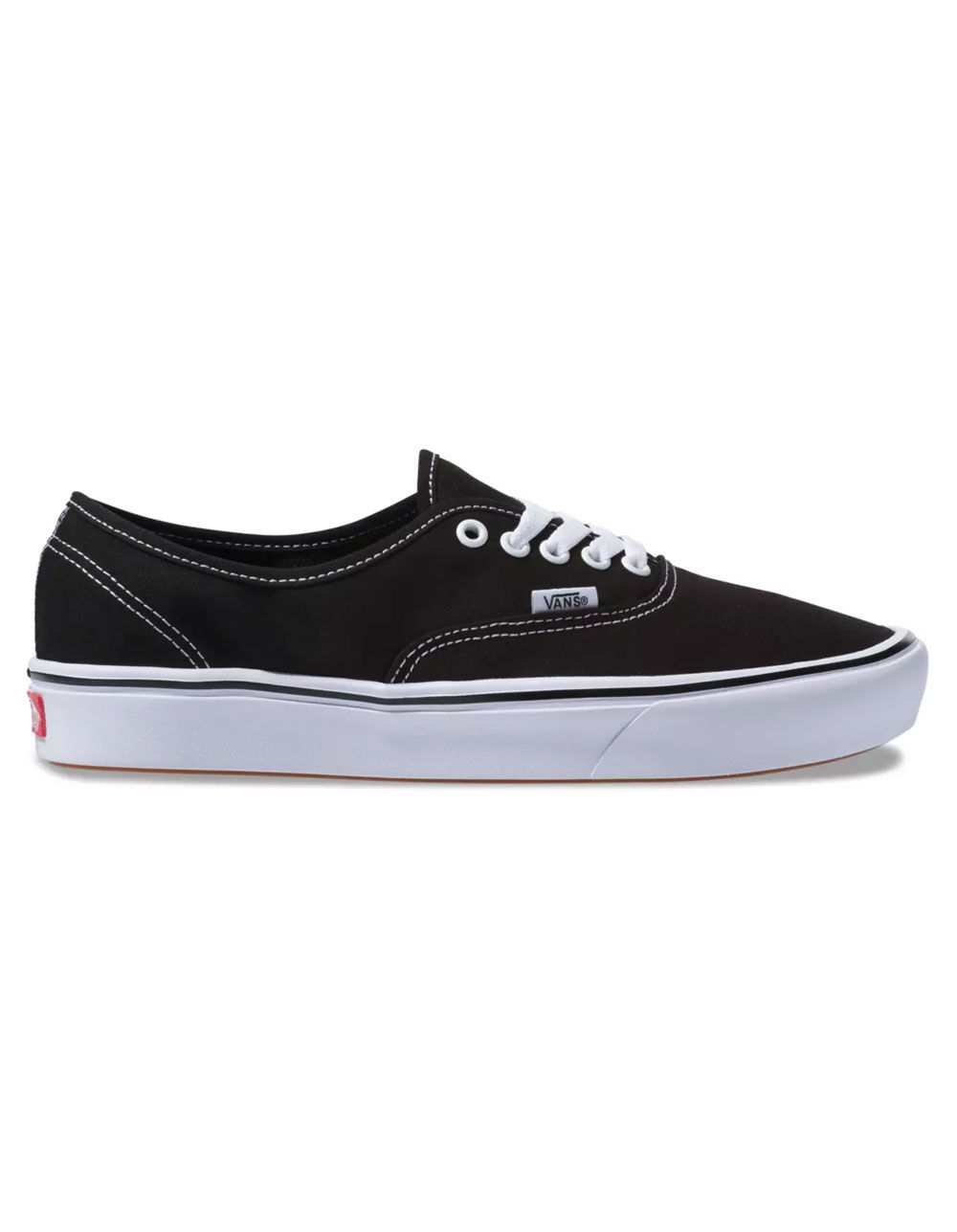 VANS ComfyCush Authentic Black White 26㎝ VANS Comfycush Authentic Black & White Shoes - BLACK/WHITE - M7