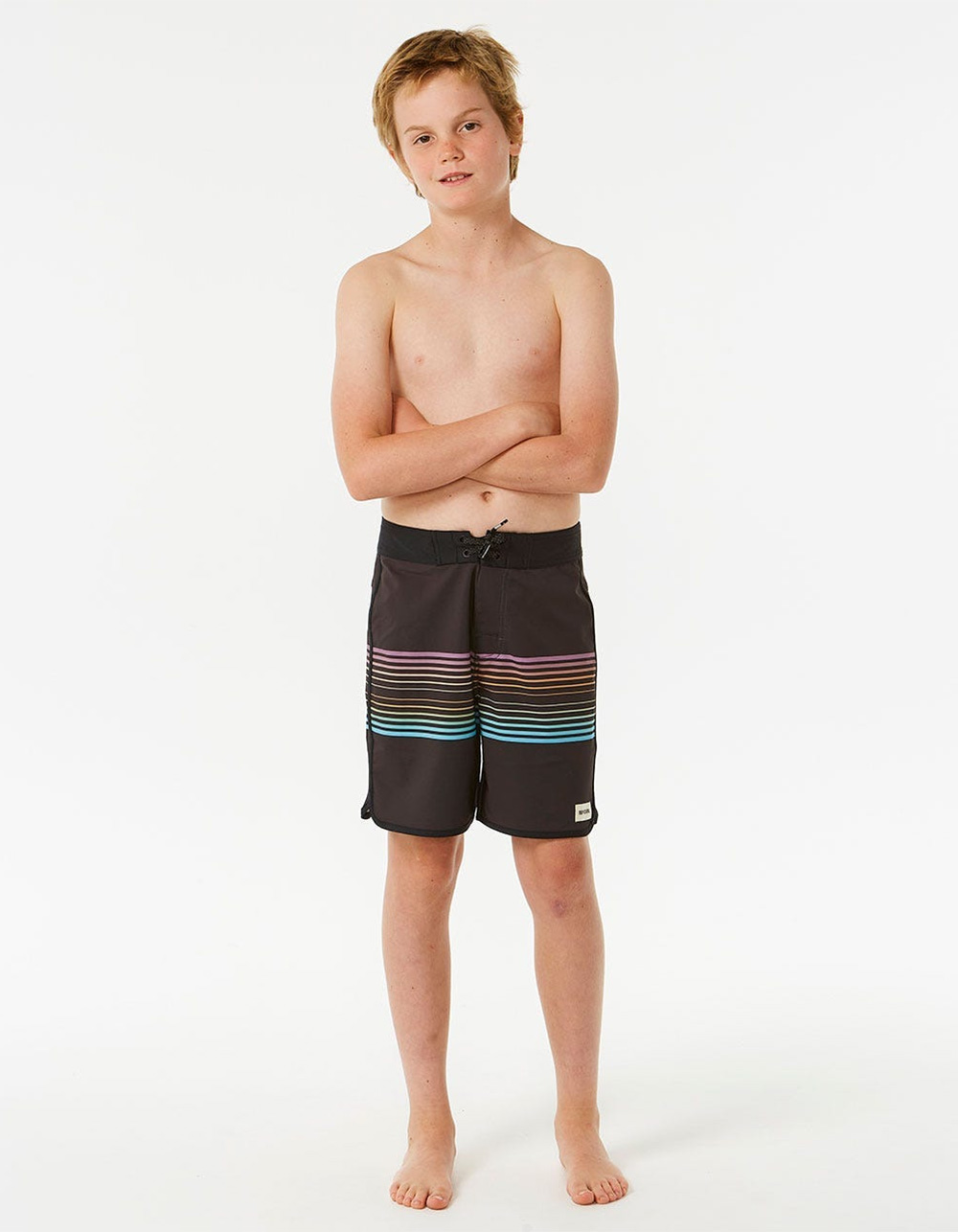 RIP CURL Mirage Surf Revival Boys 16'' Boardshorts - BLACK/MULTI