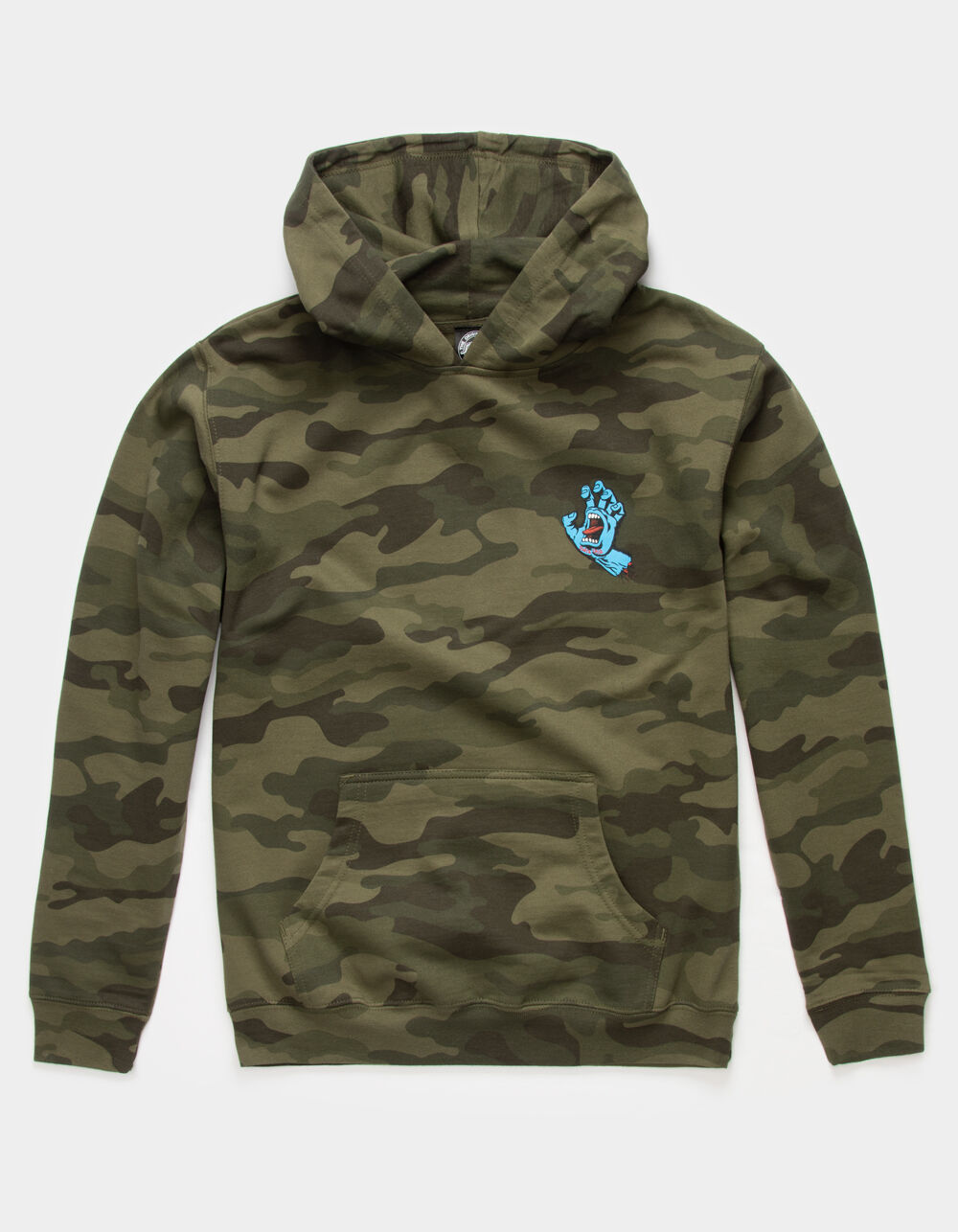 SANTA CRUZ Screaming Hand Boys Camo Hoodie CAMO Tillys