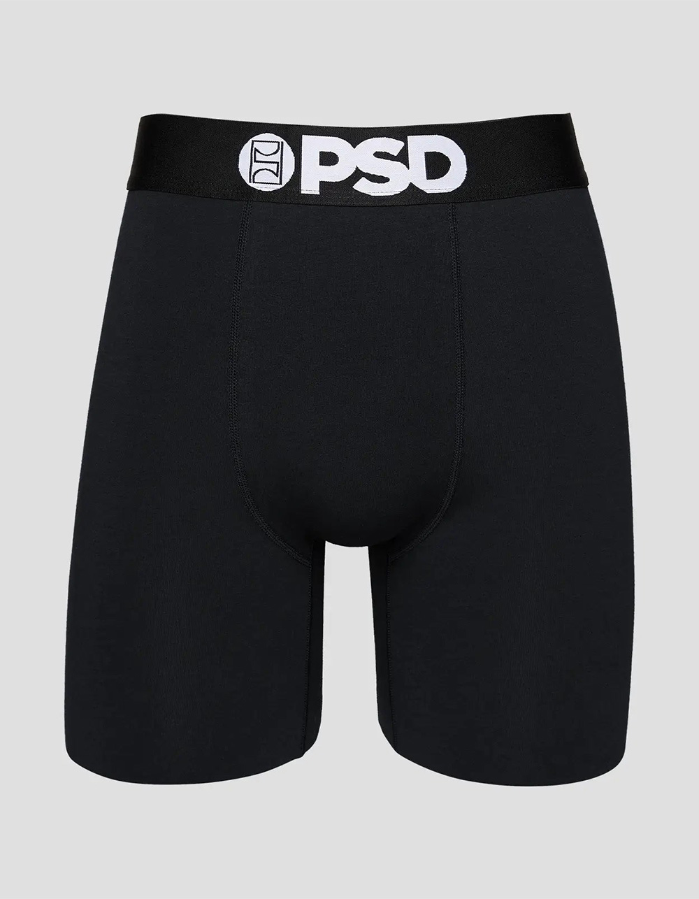 PSD Solids 3 Pack Mens Boxer Briefs - BLACK