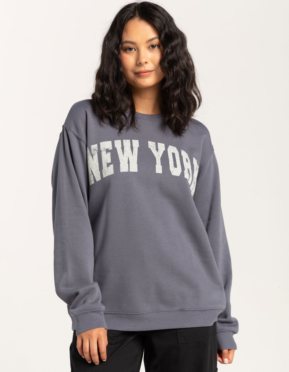 Rsq New York Crewneck Sweatshirt - Blue - Small
