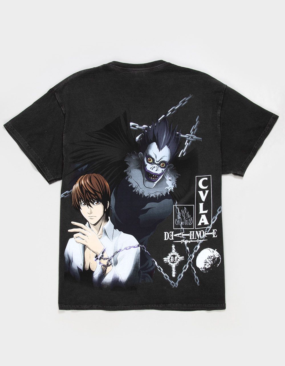 CVLA x Death Note Mens Tee - WASHED BLACK