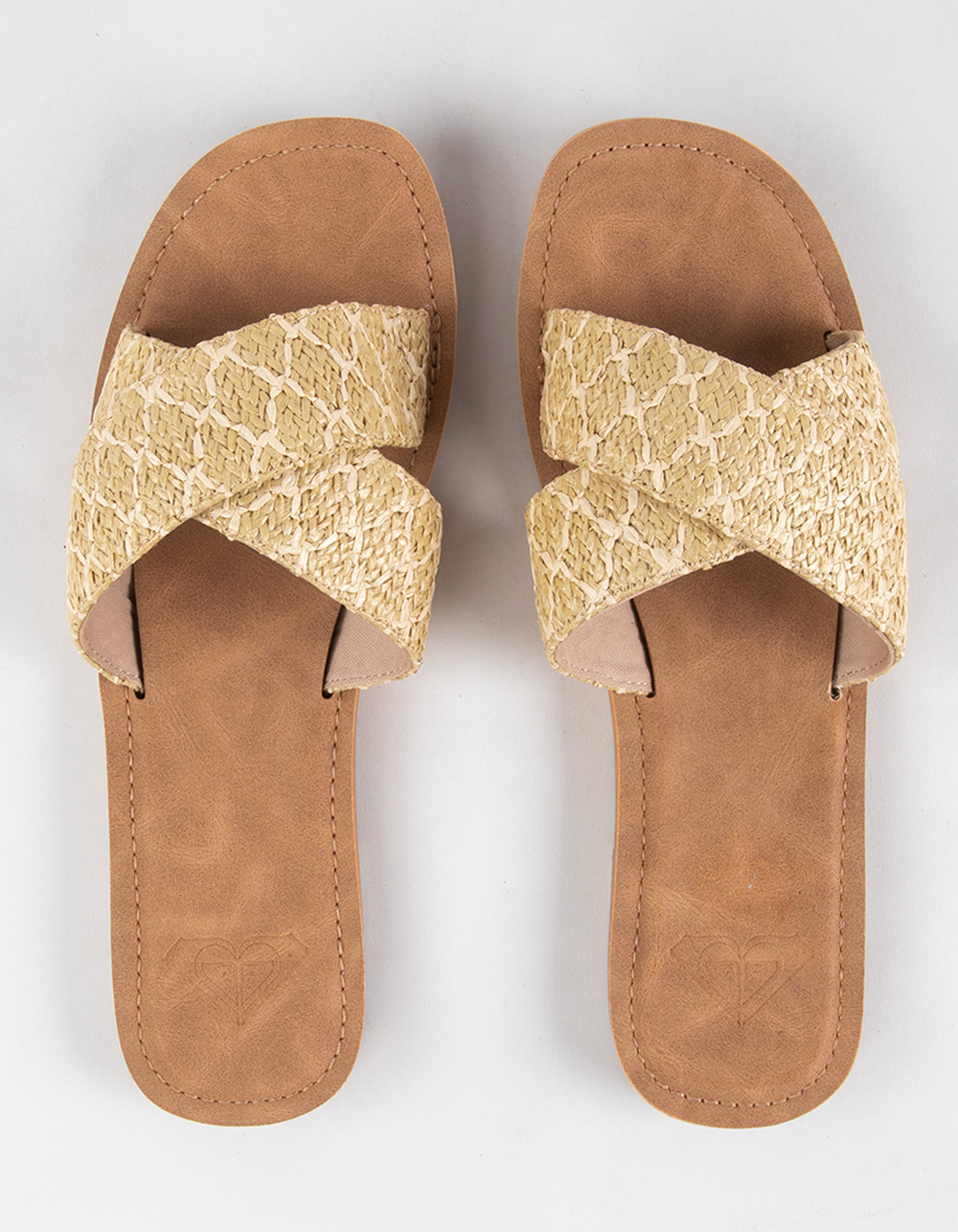 ROXY Andreya Womens Slide Sandals - NATURAL