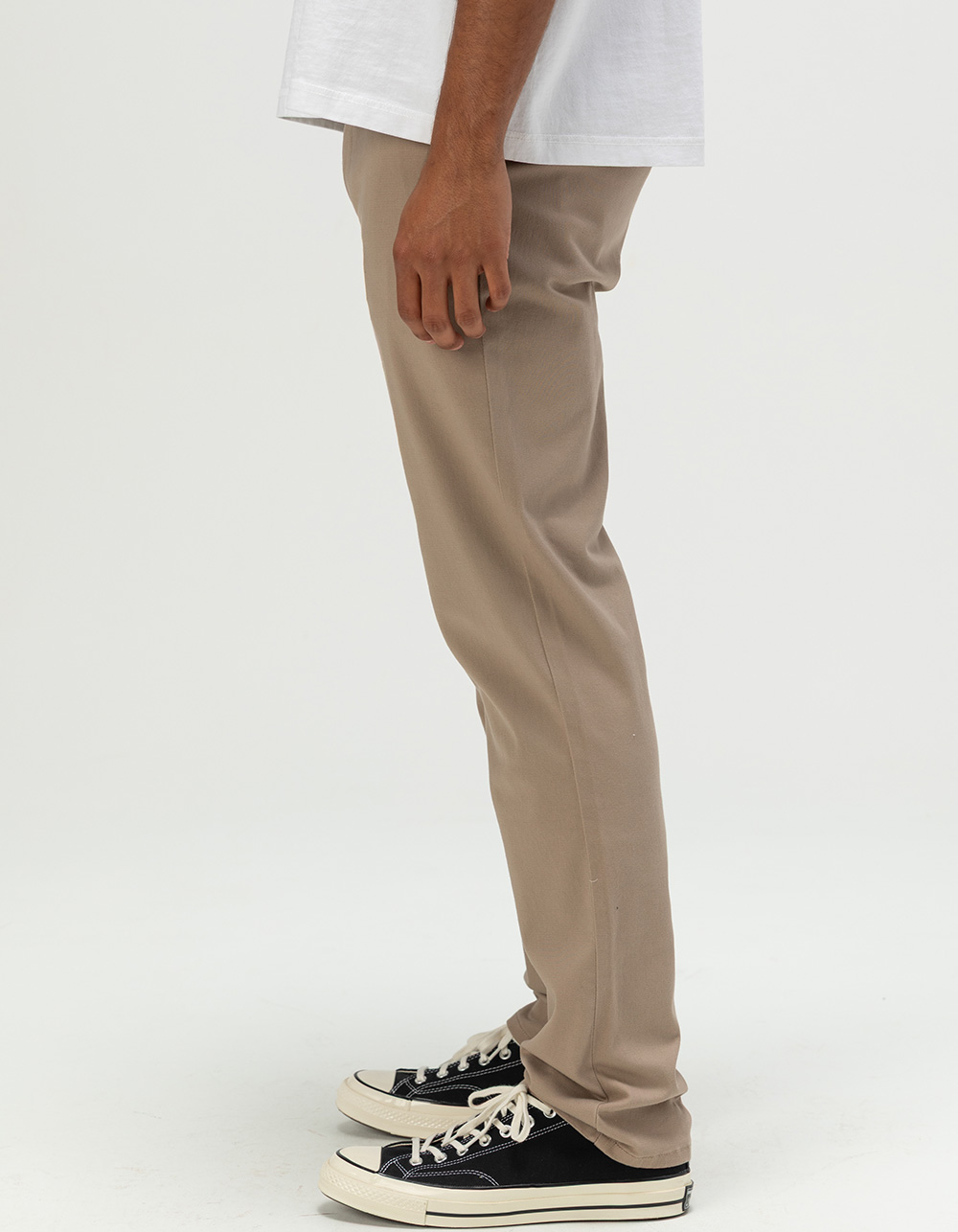 RSQ Mens Slim Straight Chino Pants - DK KHAKI