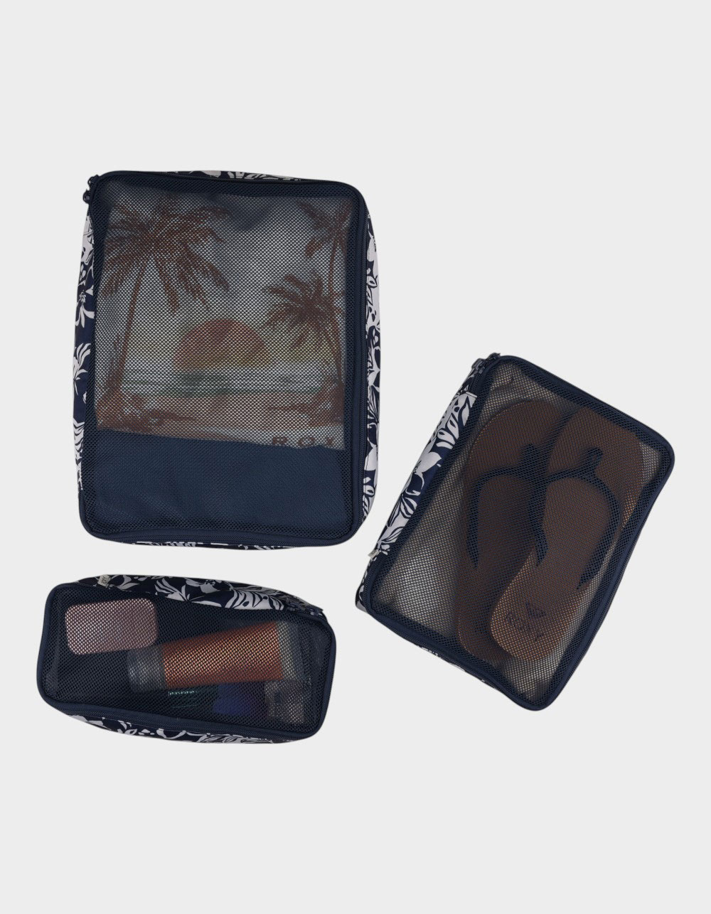 ROXY Packing Cube Set - NAVY/WHITE