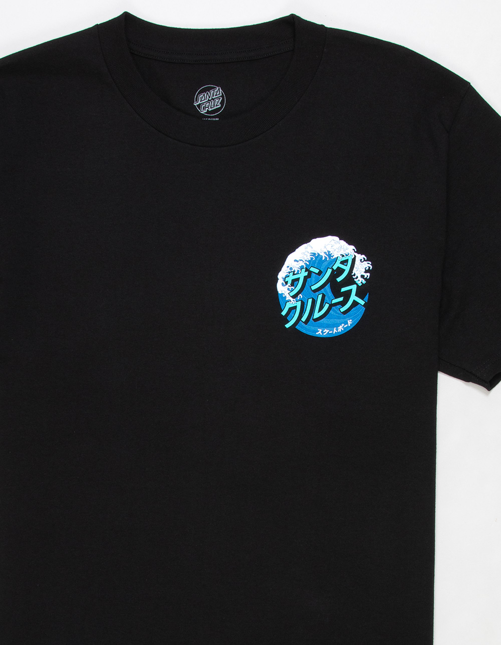 SANTA CRUZ Kanji Wave Dot Mens Tee - BLACK