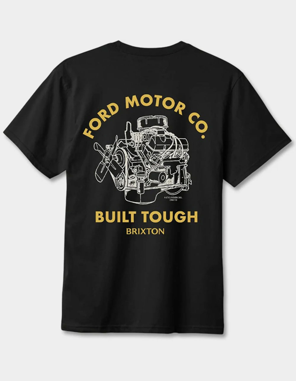 BRIXTON x Ford Built Tough Mens Tee - BLACK