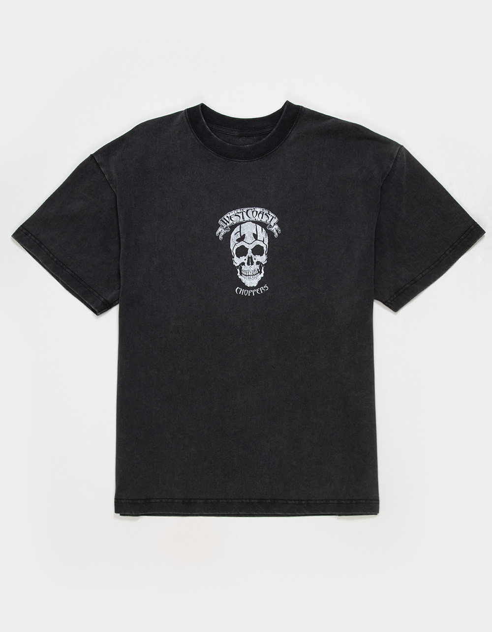 WEST COAST CHOPPERS Bike Chains Mens Boxy Tee - WASHED BLACK