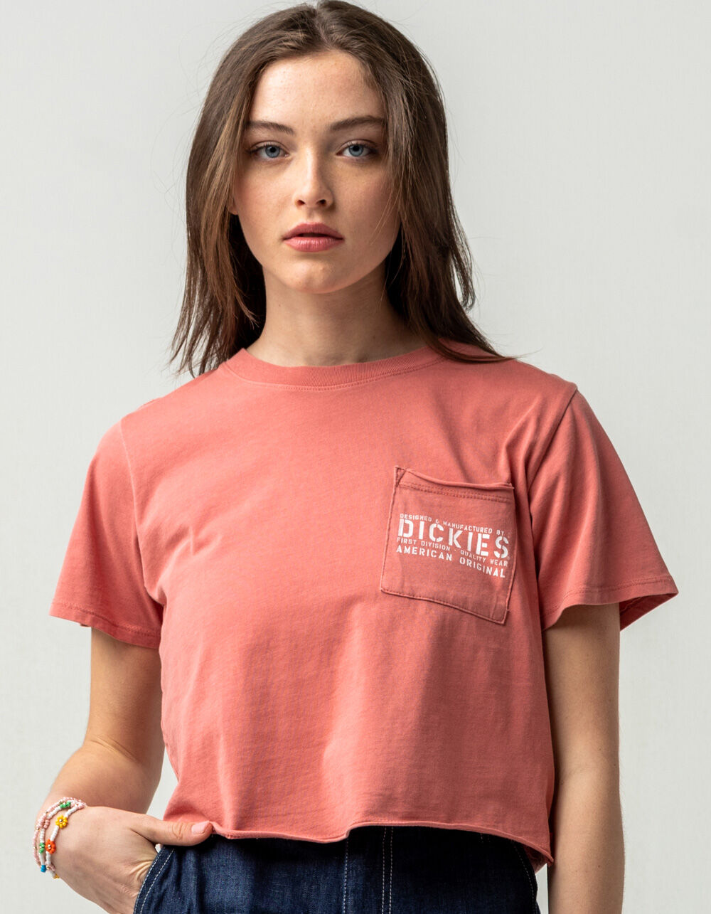 DICKIES Heritage Womens Pocket Tee - BURNT RED | Tillys