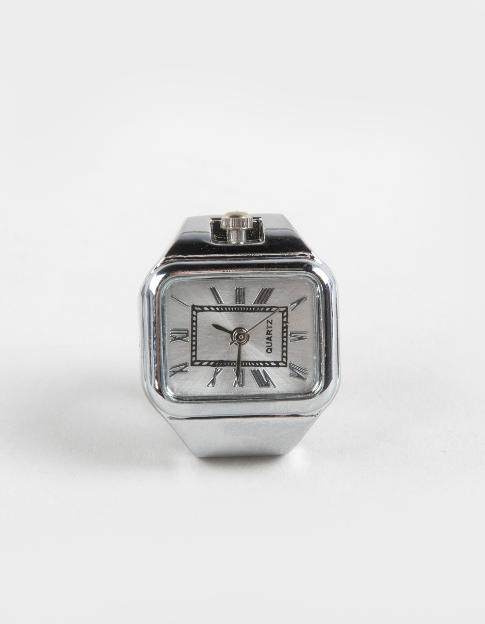 RSQ Square Shaped Watch Ring - SILVER