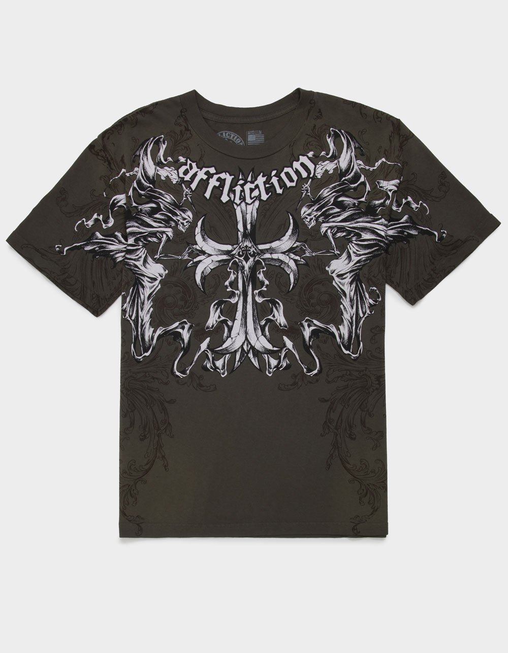 AFFLICTION Jump Mens Tee - BROWN