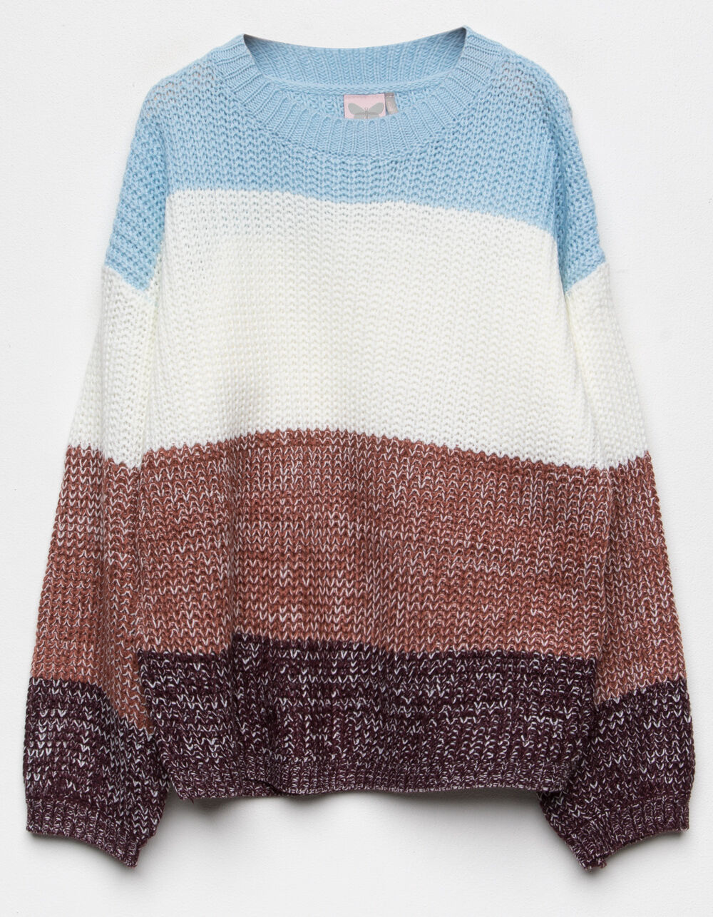 FOR ALL SEASONS Colorblock Girls Sweater - MULTI | Tillys