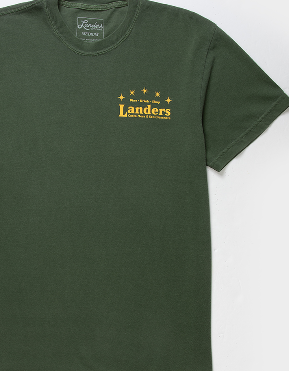 LANDERS SUPPLY HOUSE Star Classic Mens Tee - GREEN