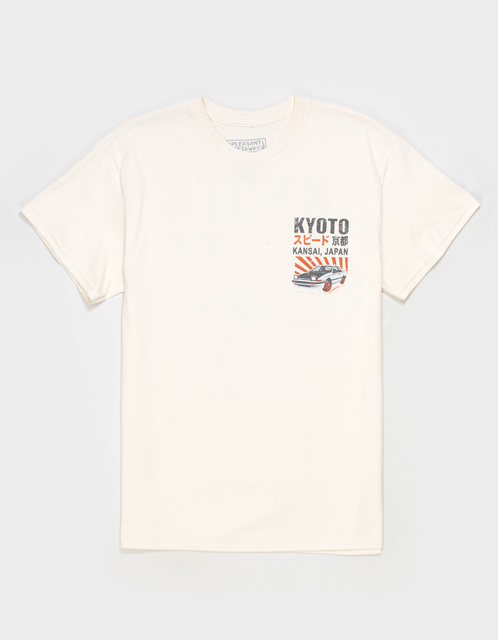 PLEASANT GETAWAY Kyoto Speed Mens Tee - CREAM
