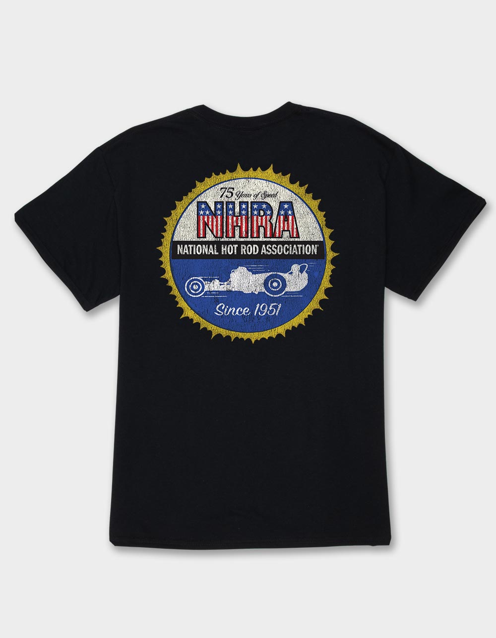 NHRA 75 Years Of Speed Unisex Tee - BLACK