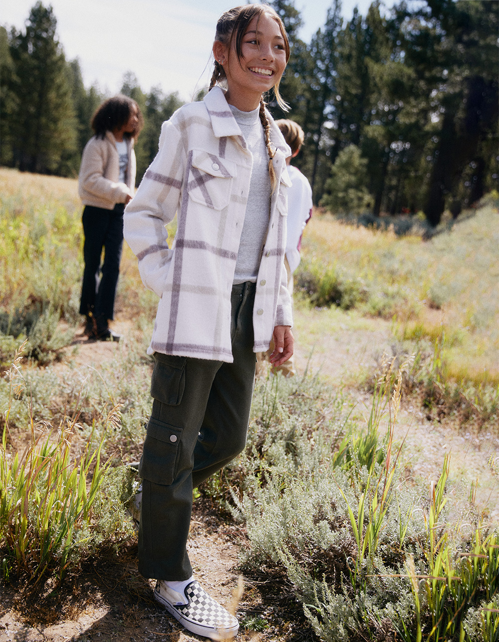 RSQ Girls Double Cargo Pants - OLIVE