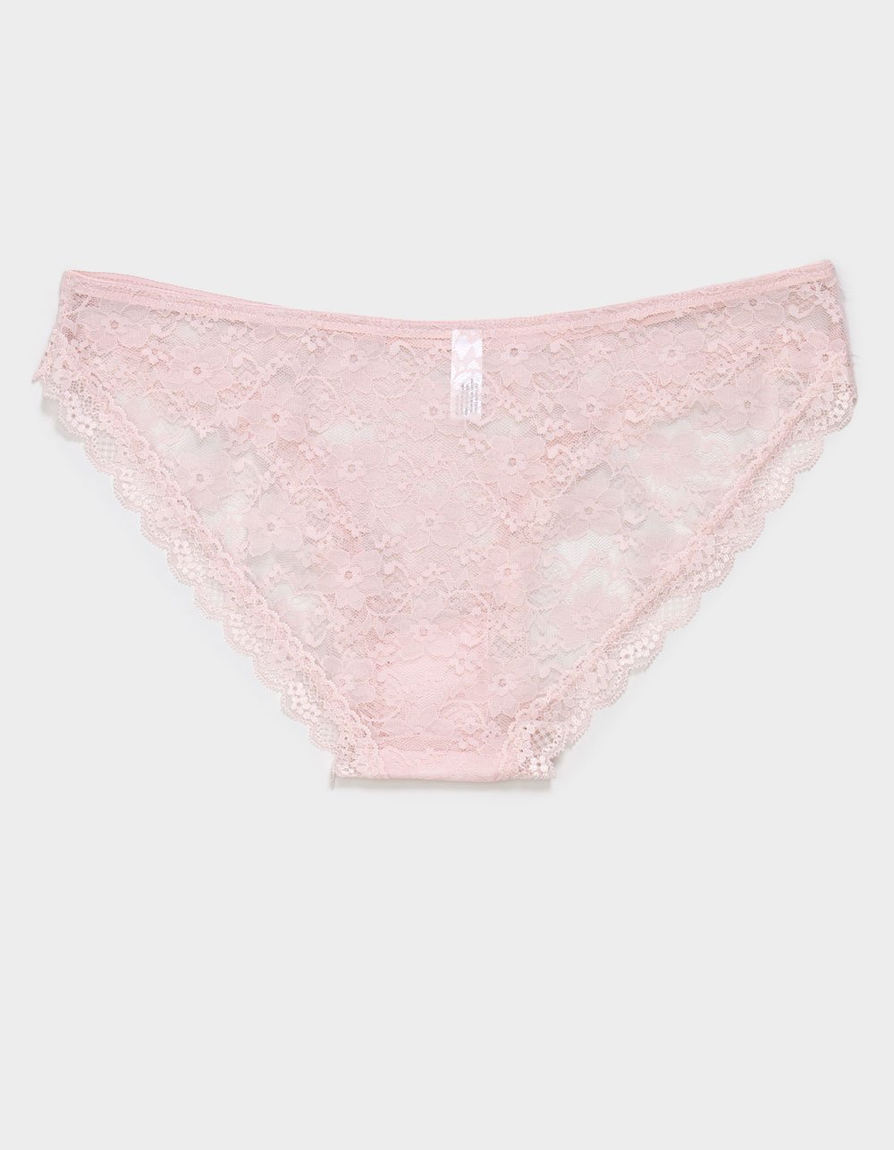 FULL TILT Allover Lace Bikini Panties - PINK