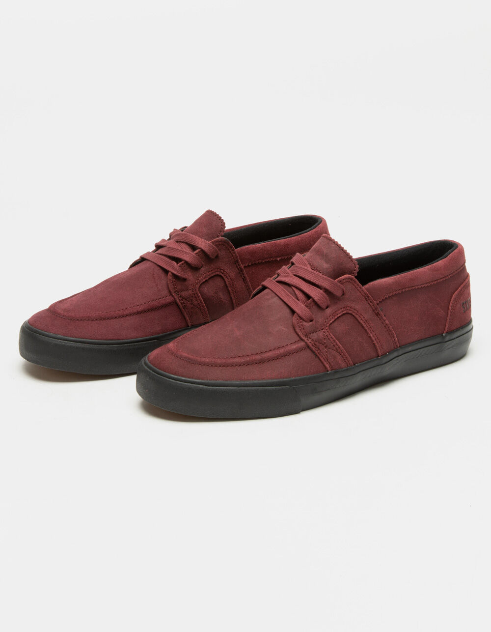 STATE FOOTWEAR x Christian Maalouf x Vista Mens Suede Shoes CHERRY