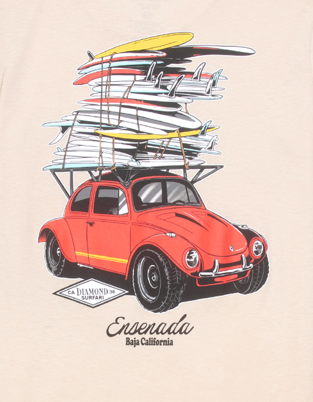 RSQ Bug Surf Boys Tee - CREAM