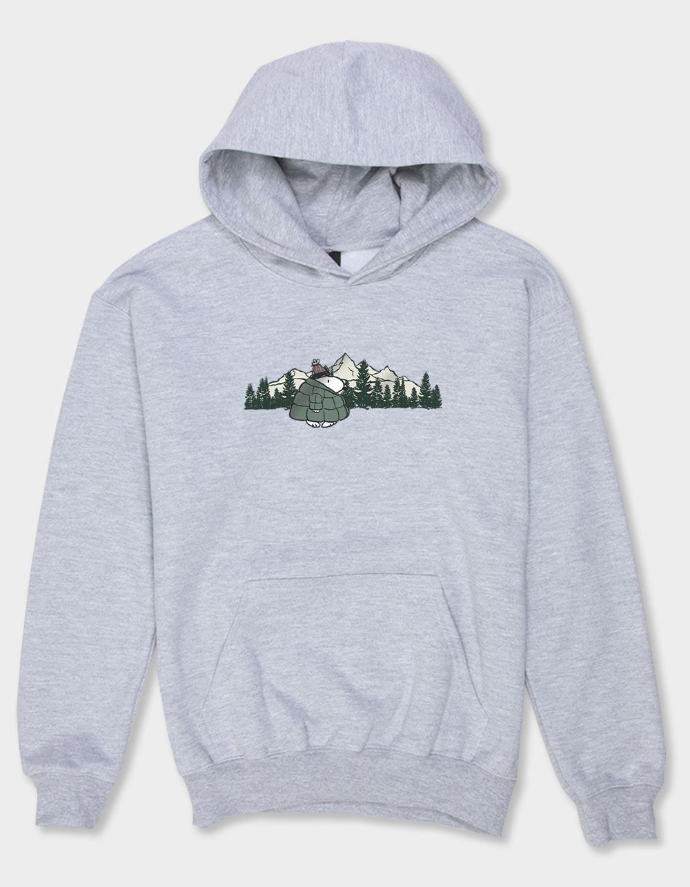 PEANUTS Winter Walks Unisex Kids Hoodie - HEATHER GRAY