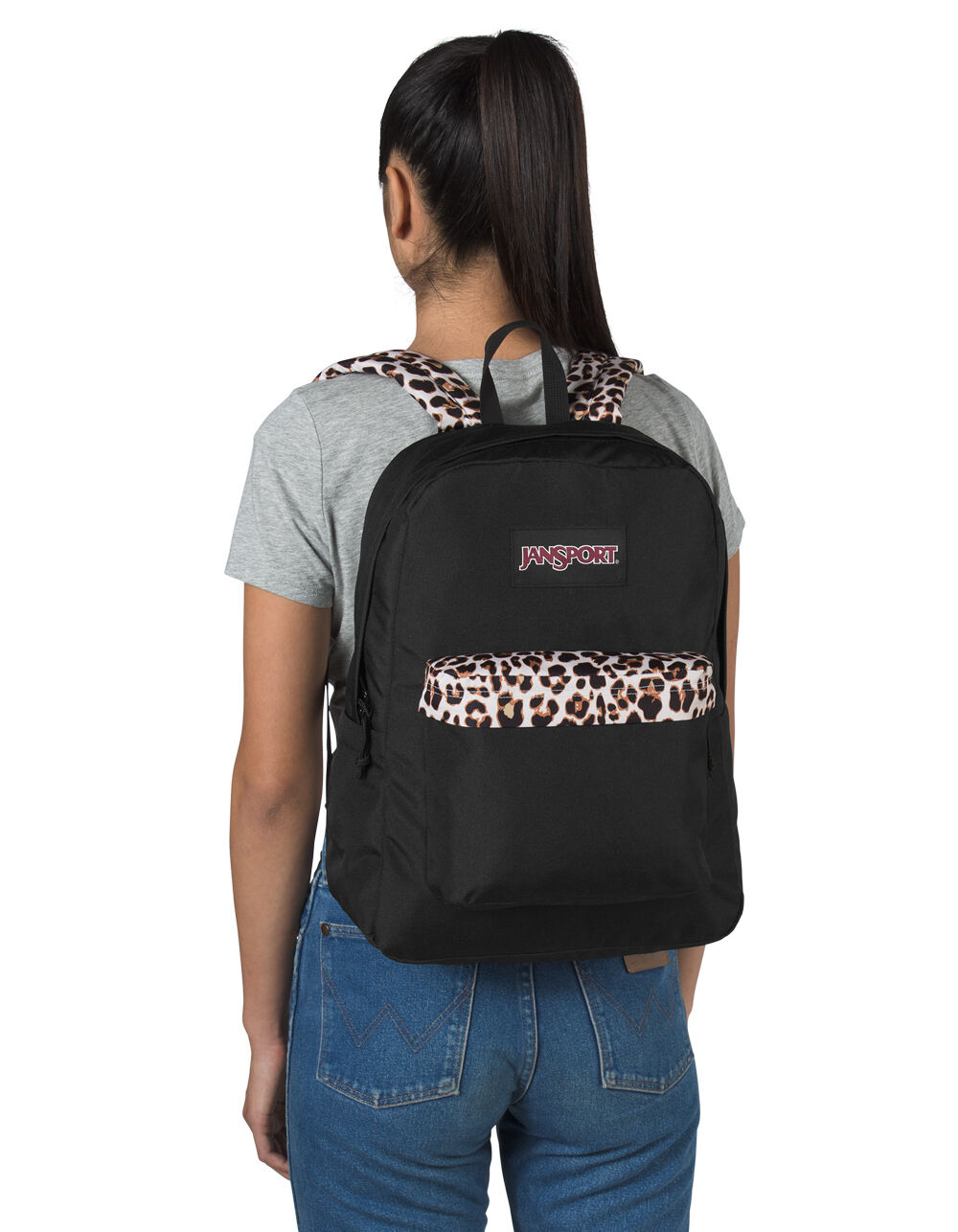 Jansport, Bags, Jansport Trans Leopard Print 5 Laptop Sleeve Backpack