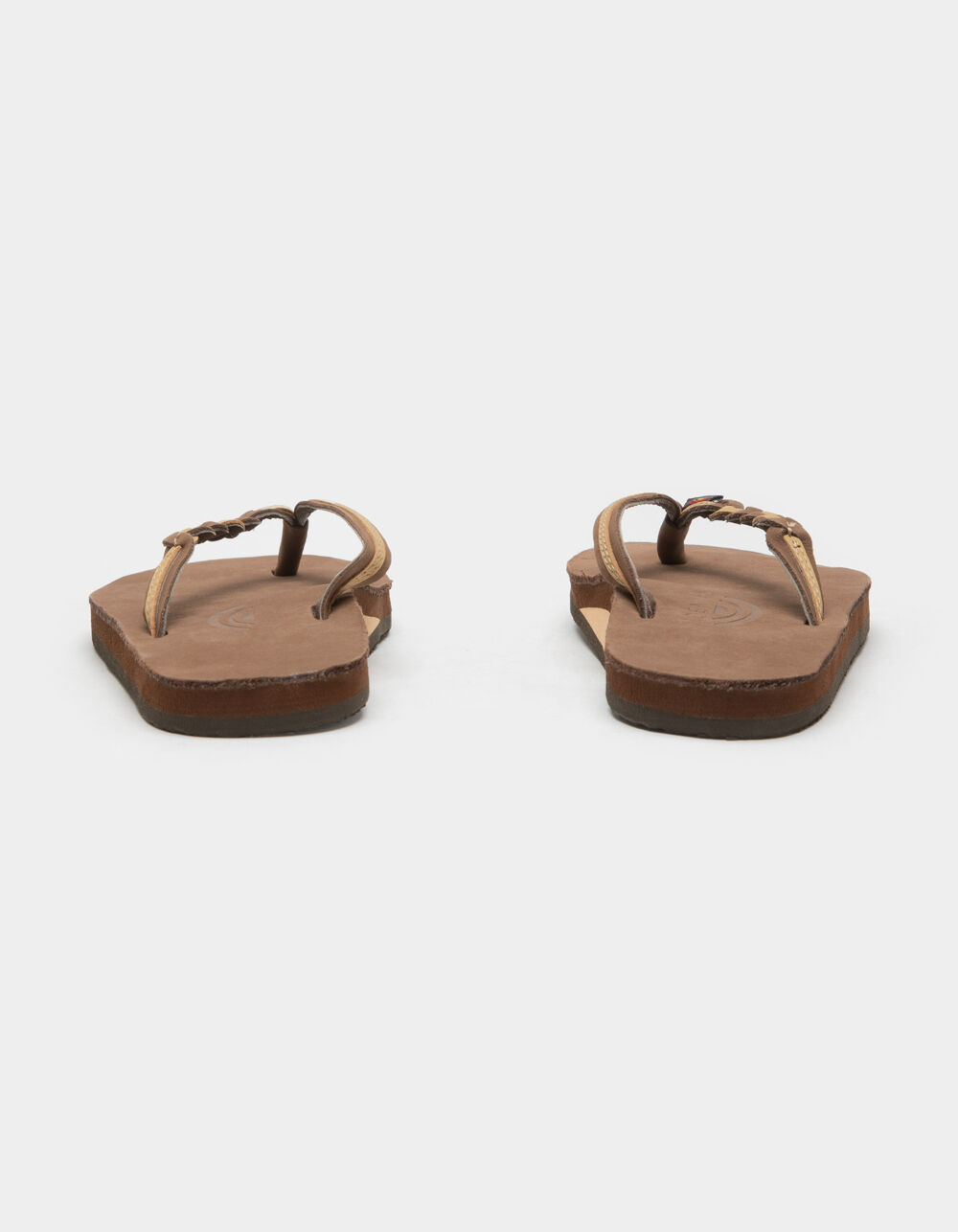 RAINBOW Flirty Braidy Womens Flip Flops - BROWN COMBO
