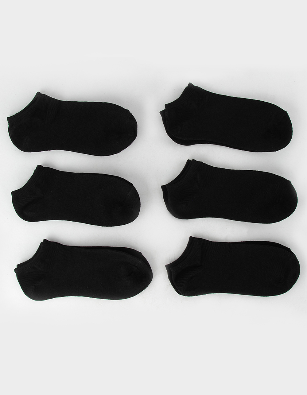 FULL TILT 6 Pack Low Cut Womens Socks BLACK Tillys