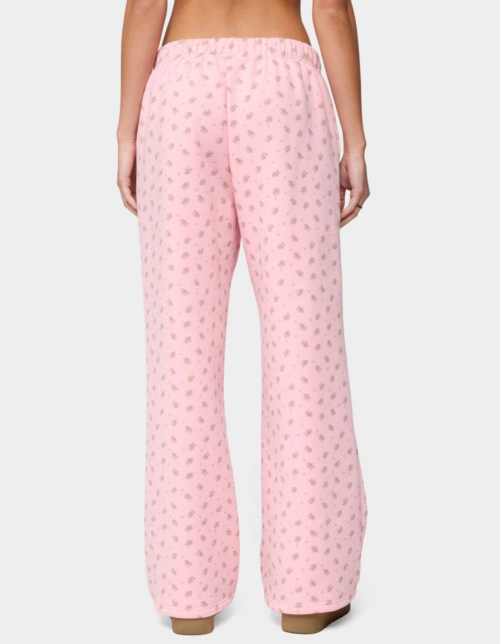 EDIKTED Flower Power Sweatpants - LIGHT PINK