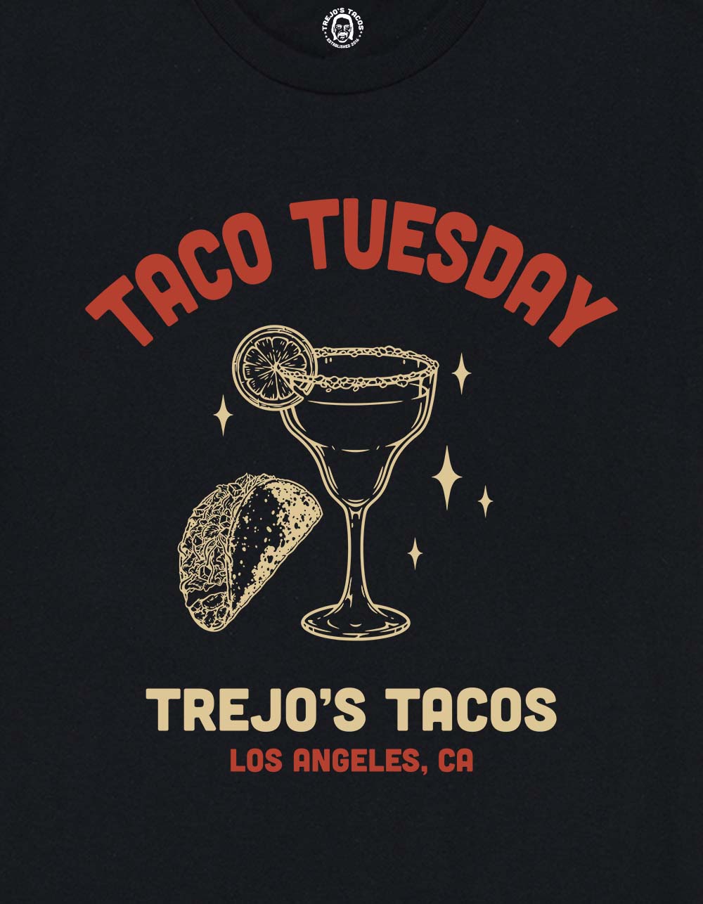 TREJO'S TACOS Taco Tuesday Unisex Tee - BLACK