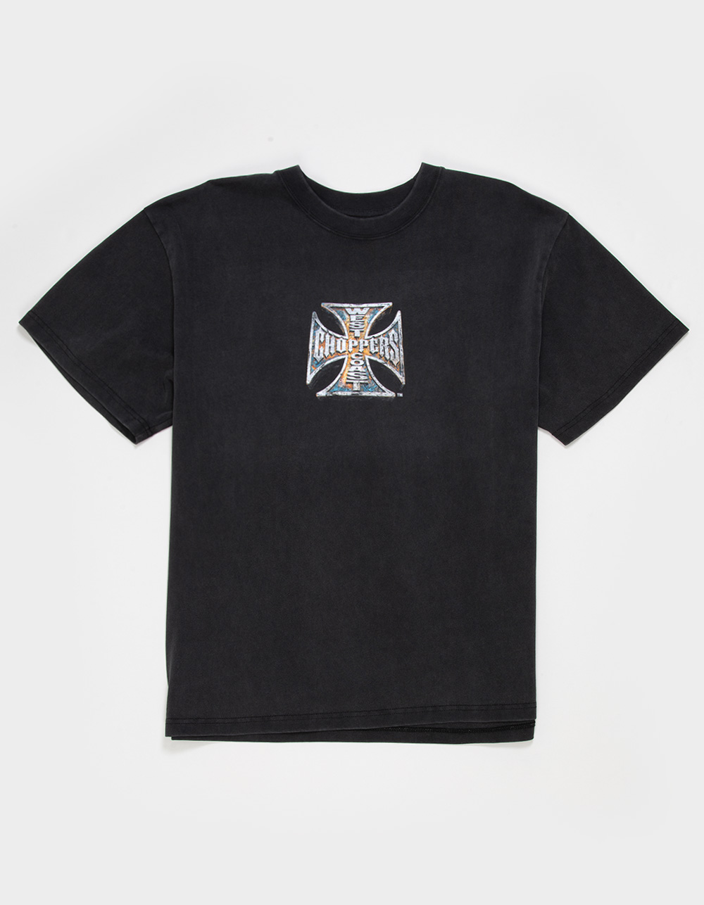 WEST COAST CHOPPERS Fang Mens Boxy Tee - WASHED BLACK