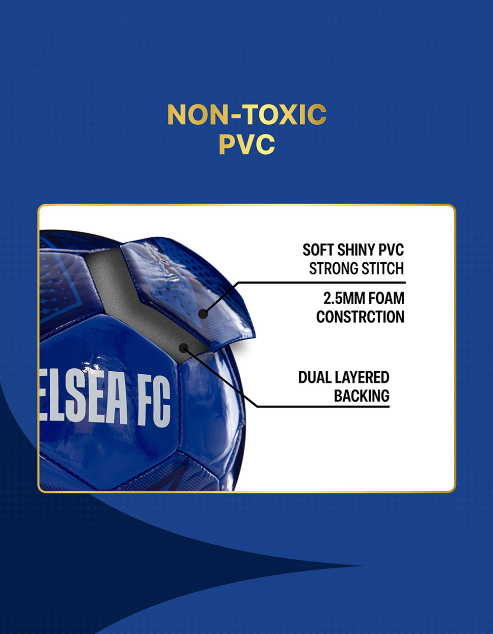 CHELSEA F.C. Soccer Ball - BLUE