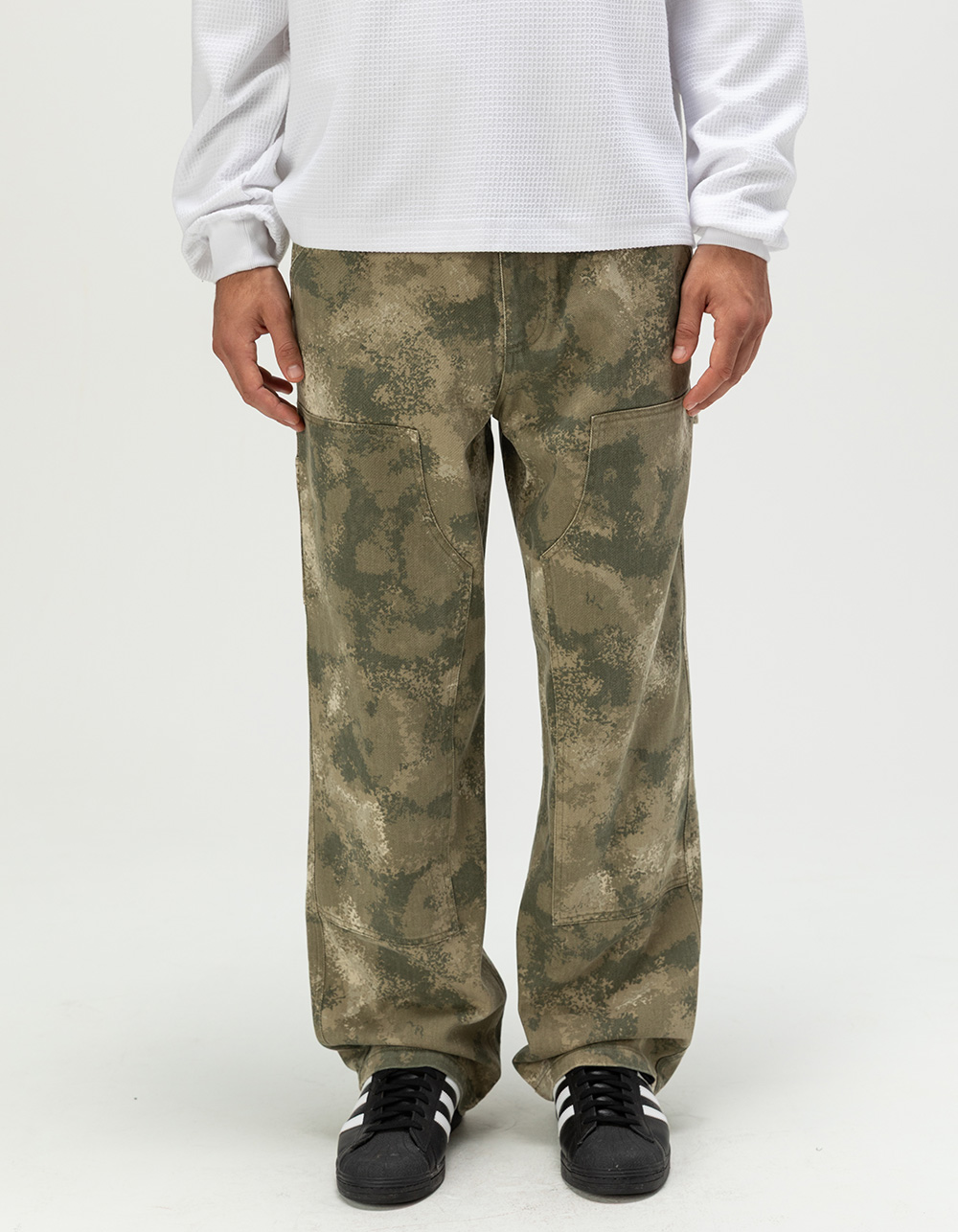 RSQ Mens Baggy Utility Pants - CAMO GREEN
