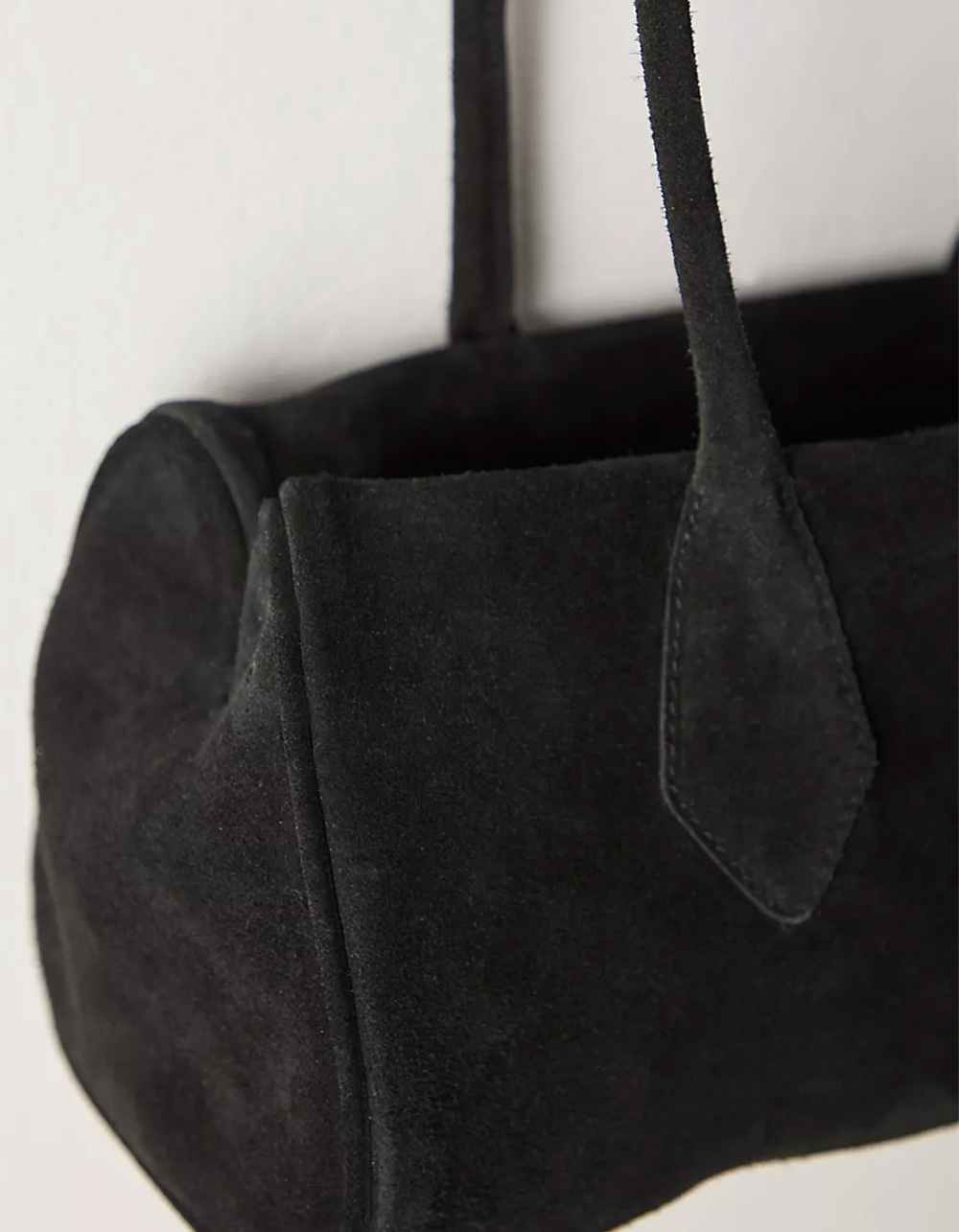 FREE PEOPLE Sierra Suede Shoulder Bag - BLACK