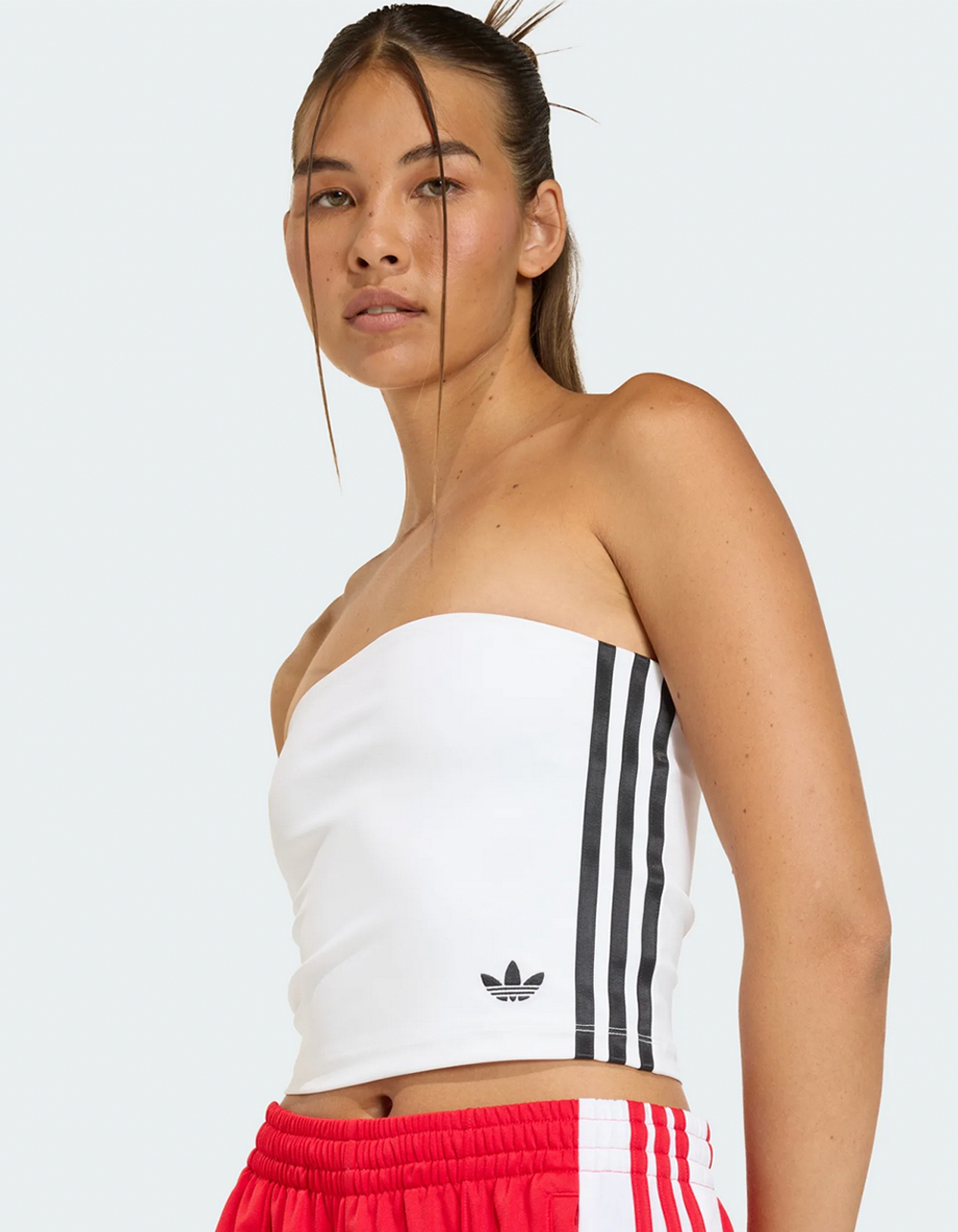 ADIDAS Originals 3 Stripes Womens Tube Top - WHT/BLK