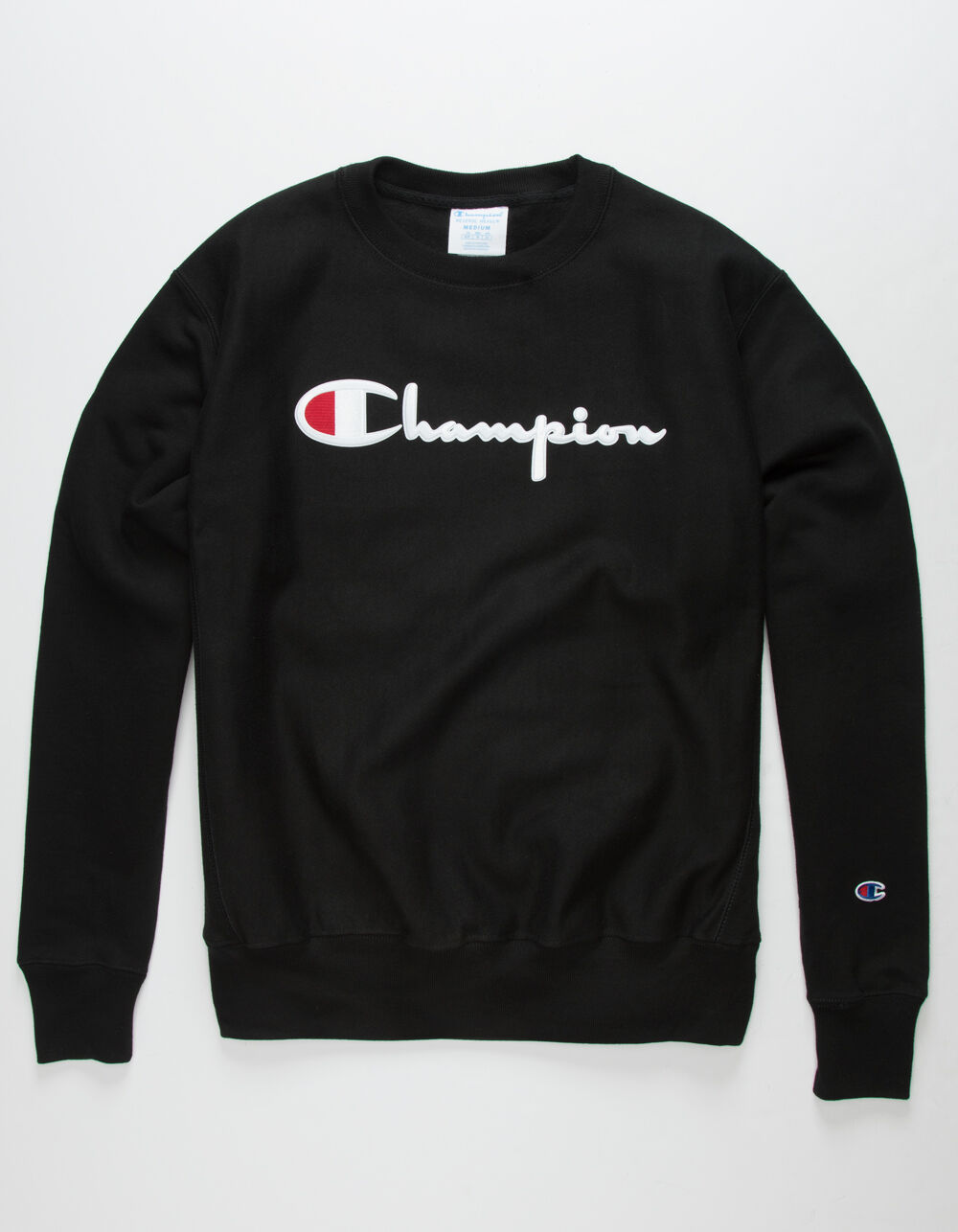CHAMPION Reverse Weave Mens Crew Sweatshirt - BLACK | Tillys