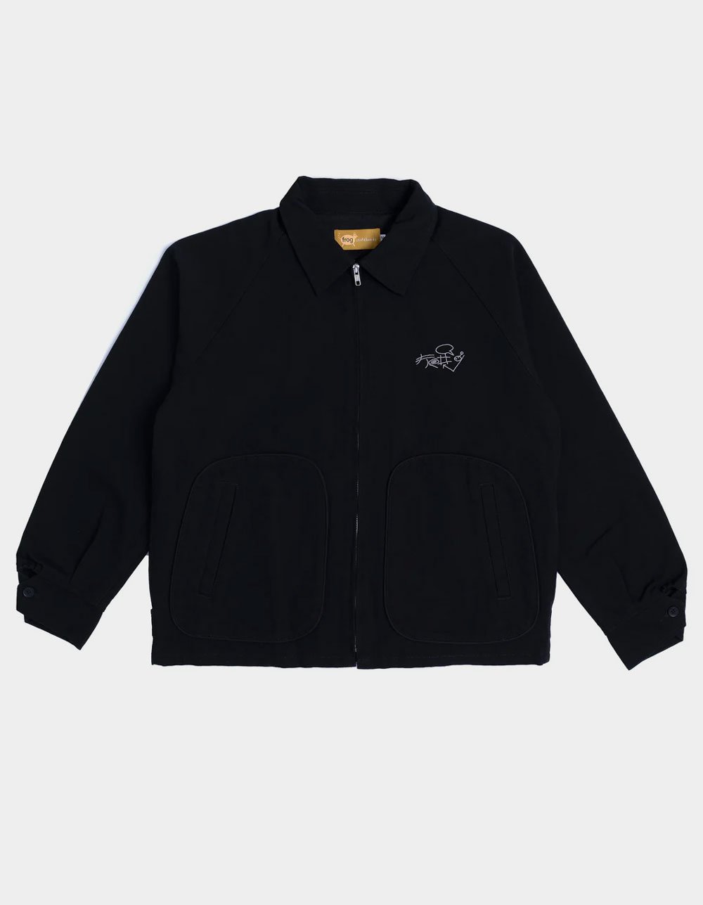 FROG SKATEBOARDS Mens Work Jacket - BLACK